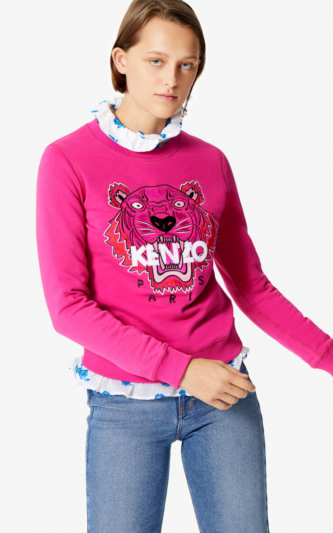 Kenzo Tiger Sweatshirt Deep For Womens 4367PEWZV